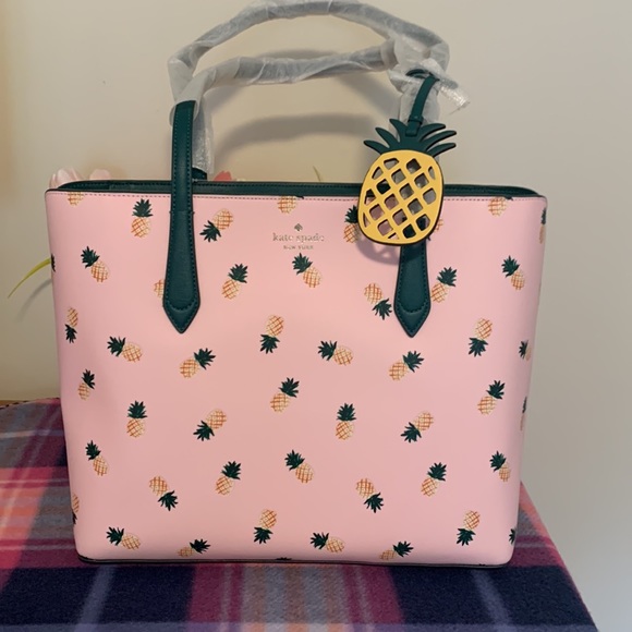 Nwt Kate spade Marlee pineapples printed tote bag - Picture 2 of 9